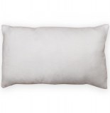 Coussin - 30 x 50 cm - suédine - blanc