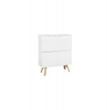 Armoire vaisselier 4 placards - awen - 110 x 40 x 139 cm