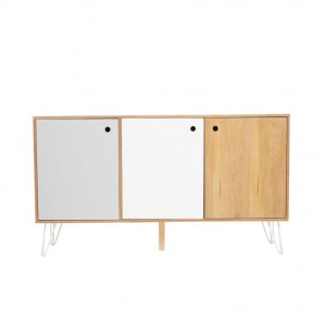 Buffet 3 portes - shulg - 143 x 40 x 80 cm