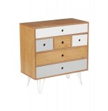 Commode scandinave 6 tiroirs - shulg - 80 x 40 x 85 cm