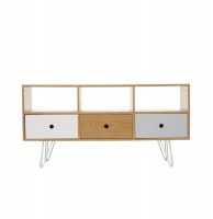 Meuble bas scandinave - shulg - 140 x 40 x 60 cm