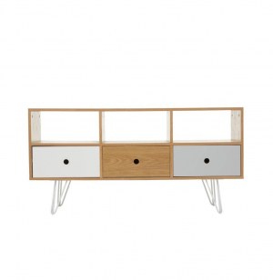 Meuble bas scandinave - shulg - 140 x 40 x 60 cm