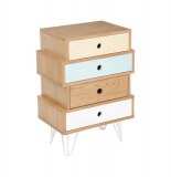 Commode scandinave 4 tiroirs - shulg - 45 x 30 x 65 cm