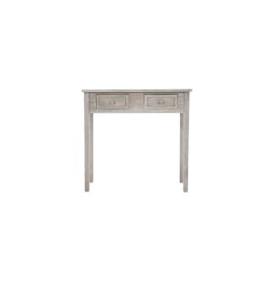 Console - 2 tiroirs - blanc vieilli - charme