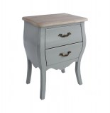 Chevet 2 tiroirs - 45 x 32 x 62 cm - gris