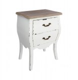 Chevet 2 tiroirs - 45 x 32 x 62 cm - blanc