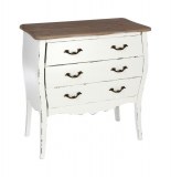 Commode 3 tiroirs - 75 x 38 x 76 cm - blanc
