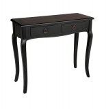 Console 2 tiroirs - cherry - 90 x 34 x 77 cm - noir