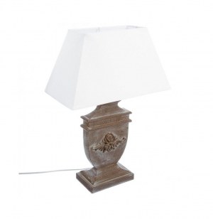 Lampe abat jour trapèze - 35 x 19 x 51 cm - taupe