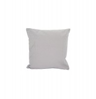 Coussin déhoussable - 38 x 38 cm - coton et polyester - gris