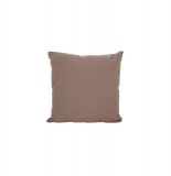 Coussin déhoussable - 38 x 38 cm - coton et polyester - taupe