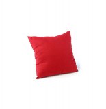 Coussin déhoussable - 38 x 38 cm - coton et polyester - rouge