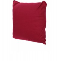 Coussin déhoussable - 38 x 38 cm - coton et polyester - corail
