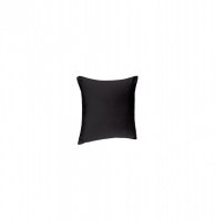 Coussin déhoussable - 38 x 38 cm - coton et polyester - noir