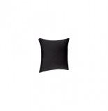 Coussin déhoussable - 38 x 38 cm - coton et polyester - noir