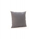 Coussin déhoussable - 38 x 38 cm - coton et polyester - gris foncé