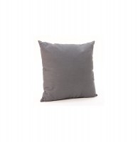 Coussin déhoussable - 38 x 38 cm - coton et polyester - gris foncé