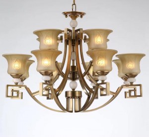 Liquidation chandelier pendant en cuivre 3/4/6 / 8 / 12/24 tete