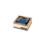 Kapla - carré de 40 planchettes en bois bleu clair - jeu ludique pour