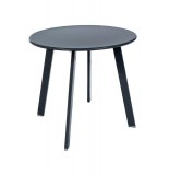 Petite table d'appoint "saona" - 50 x 45 cm - gris foncé