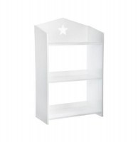 Bibliothèque étoile - l 48 cm x 24 cm x h 78 cm - blanc