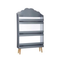 Bibliothèque nuage - l 58 cm x p 18 cm x h 100 cm - gris