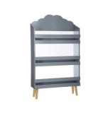 Bibliothèque nuage - l 58 cm x p 18 cm x h 100 cm - gris