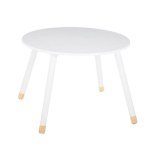 Table pour enfants - douceur - 60 x 60 x 43 cm - blanc