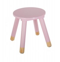 Tabouret - douceur - 24 x 26,5 x 24 cm - rose