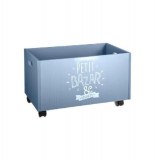 Coffre à roulettes - 48 x 30 x 28 cm - bleu