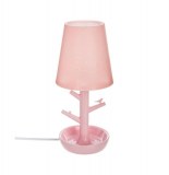 Lampe branches oiseaux - 14,3 x 14,3 x 32 cm - rose