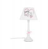 Lampe sur pied - sweety - 20 x 20 x 36,50 cm - blanc