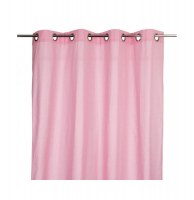 Rideau à 8 oeillets - 140 x 260 cm - rose