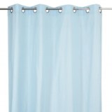 Rideau à 8 oeillets - 140 x 260 cm - bleu