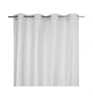 Rideau à 8 oeillets - 140 x 260 cm - gris