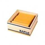 Kapla - carré de 40 planchettes en bois jaune - jeu ludique pour enfa