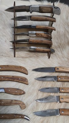 LOT DE 500 COUTEAUX DE POCHE MANCHE EN BOIS D'OLIVIER