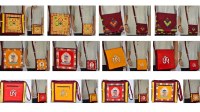 Lot 219 Sacs Bouddhistes Brodés Trousses Portefeuilles Artisanat Népal - Grossiste Reve...