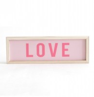 Décoration lumineuse - "love" - rectangle