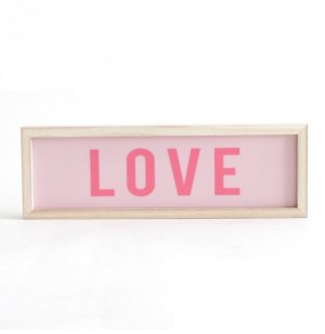 Décoration lumineuse - "love" - rectangle