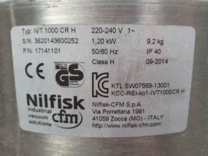 Aspirateur pour salle blanche nilfisk IVT 1000 CR