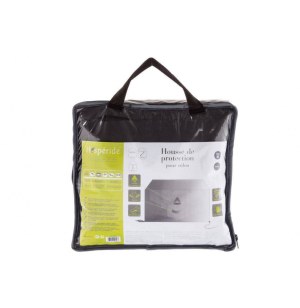 Housse salon de jardin taille m - 250 x 250 x 90 cm - polyester - gris