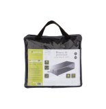 Housse de transat - l 235 cm x p 90 cm x h 60 cm - polyester - gris