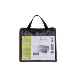 Housse de table rectangulaire xl - 308 x 190 x 80 cm - polyester - gri