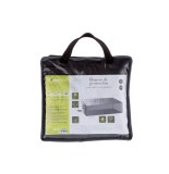 Housse de table rectangulaire s - 185 x 125 x 80 cm - polyester - gris