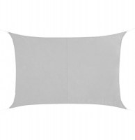 Toile solaire "curacao" - 200 x 300 cm - polyester - blanc