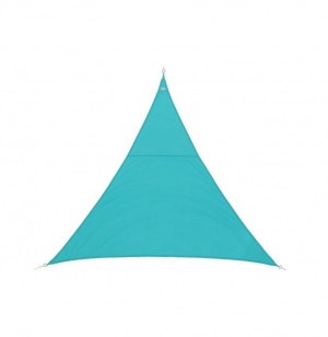 Toile solaire triangle "curacao" - 200 x 200 x 200 cm - polyester - bl