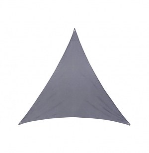 Toile solaire triangle "anori" - 400 x 400 x 400 cm - polyester - gris