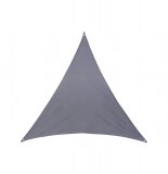 Toile solaire triangle "anori" - 400 x 400 x 400 cm - polyester - gris