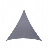 Toile solaire triangle "anori" - 400 x 400 x 400 cm - polyester - gris